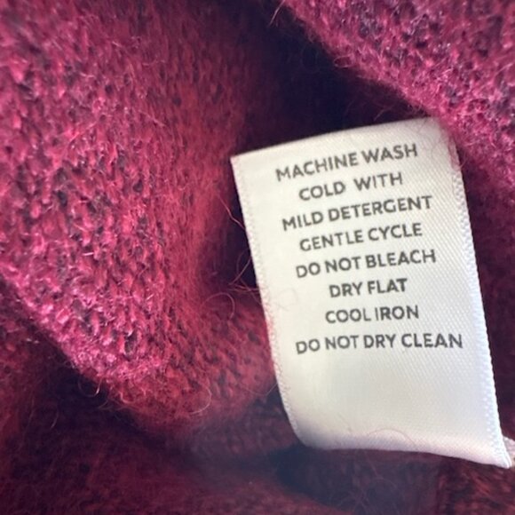 Westbound Women Burgundy Black Heather Pullover Sweater XL Crew Neck NWOT - Picture 8 of 9